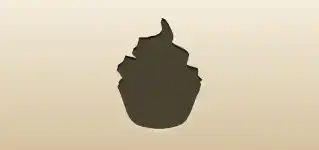 Cupcake silhouette