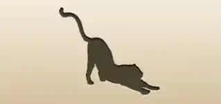 Cheetah silhouette