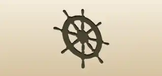 Sailboat’s Wheel silhouette