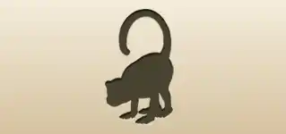 Monkey silhouette