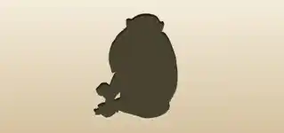 Monkey silhouette