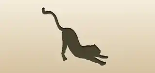 Cheetah silhouette