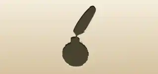 Inkwell silhouette