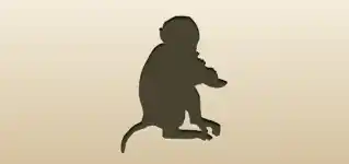 Monkey silhouette