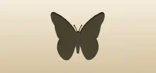 Butterfly silhouette