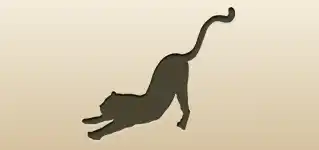 Cheetah silhouette