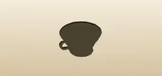 Cup silhouette