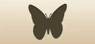 Butterfly silhouette