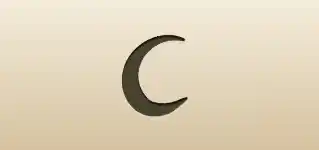Crescent Moon silhouette
