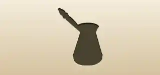 Turkish Coffee Pot silhouette