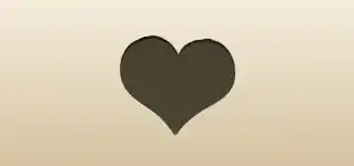 Heart silhouette