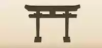 鳥居のシルエット