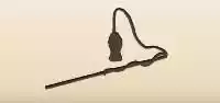 猫のおもちゃのシルエット