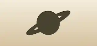 土星のシルエット