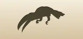 オオハシのシルエット