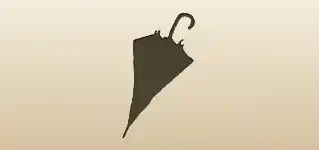 かさのシルエット