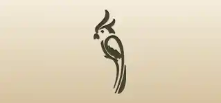 オウムのシルエット