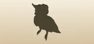 オウムのシルエット