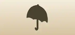 かさのシルエット