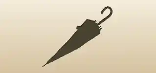 かさのシルエット
