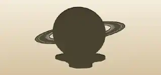 土星のシルエット