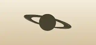 土星のシルエット