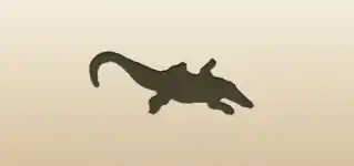 Crocodile silhouette