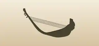Arched Harp silhouette