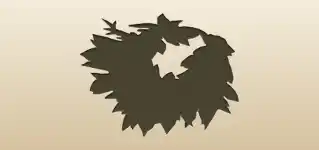 Laurel Wreath silhouette