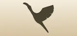 Scarlet Ibis silhouette
