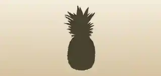 Pineapple silhouette