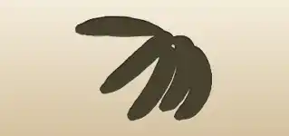 Bananas silhouette