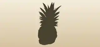 Pineapple silhouette