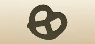 Pretzel silhouette