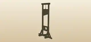 Guillotine silhouette