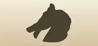 Crocodile silhouette