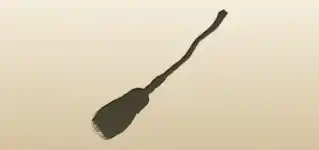 Broom silhouette
