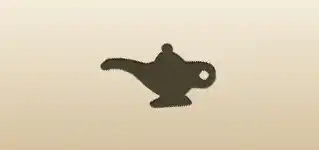 Oil Lamp silhouette