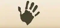 Handprint silhouette