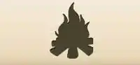 Campfire silhouette