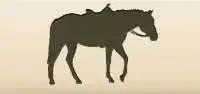 ウマのシルエット