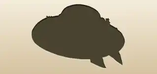 麦わら帽のシルエット