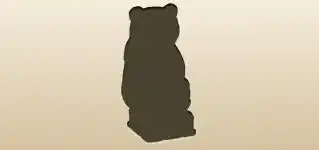 クマのシルエット