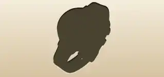 方位磁石のシルエット