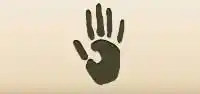 Handprint silhouette