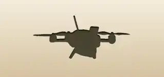 クアッドコプターのシルエット