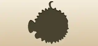 フグのシルエット