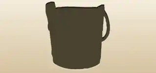 木桶のシルエット