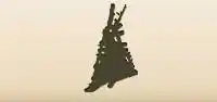 Campfire silhouette