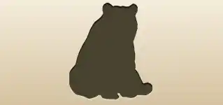 クマのシルエット